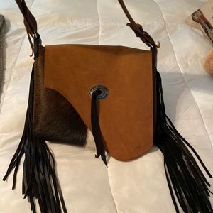 Leather/hide purse
